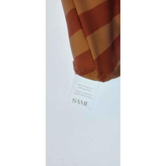 SAME LOS ANGELES Set 2pc Bikiny Swim Top Medium Bottom High Weist Knotted Bandeu - Picture 6 of 11